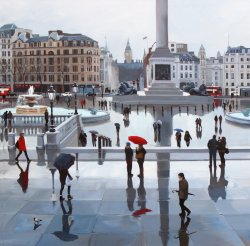 Trafalgar Square Reflections